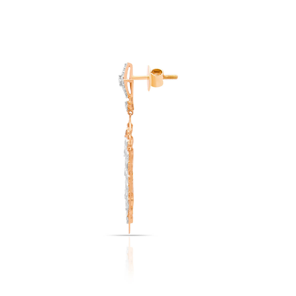 Enigmatic Stunning Rose Gold Danglers