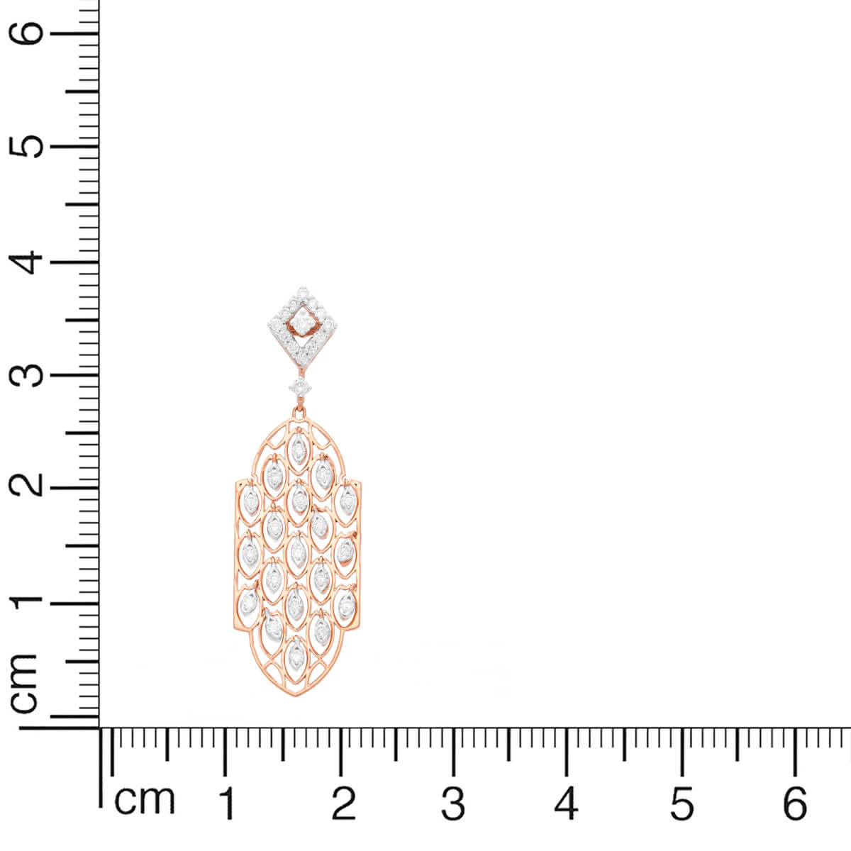 Enigmatic Stunning Rose Gold Danglers