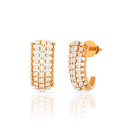 14K Rose Gold Hoops for Minimal Elegance