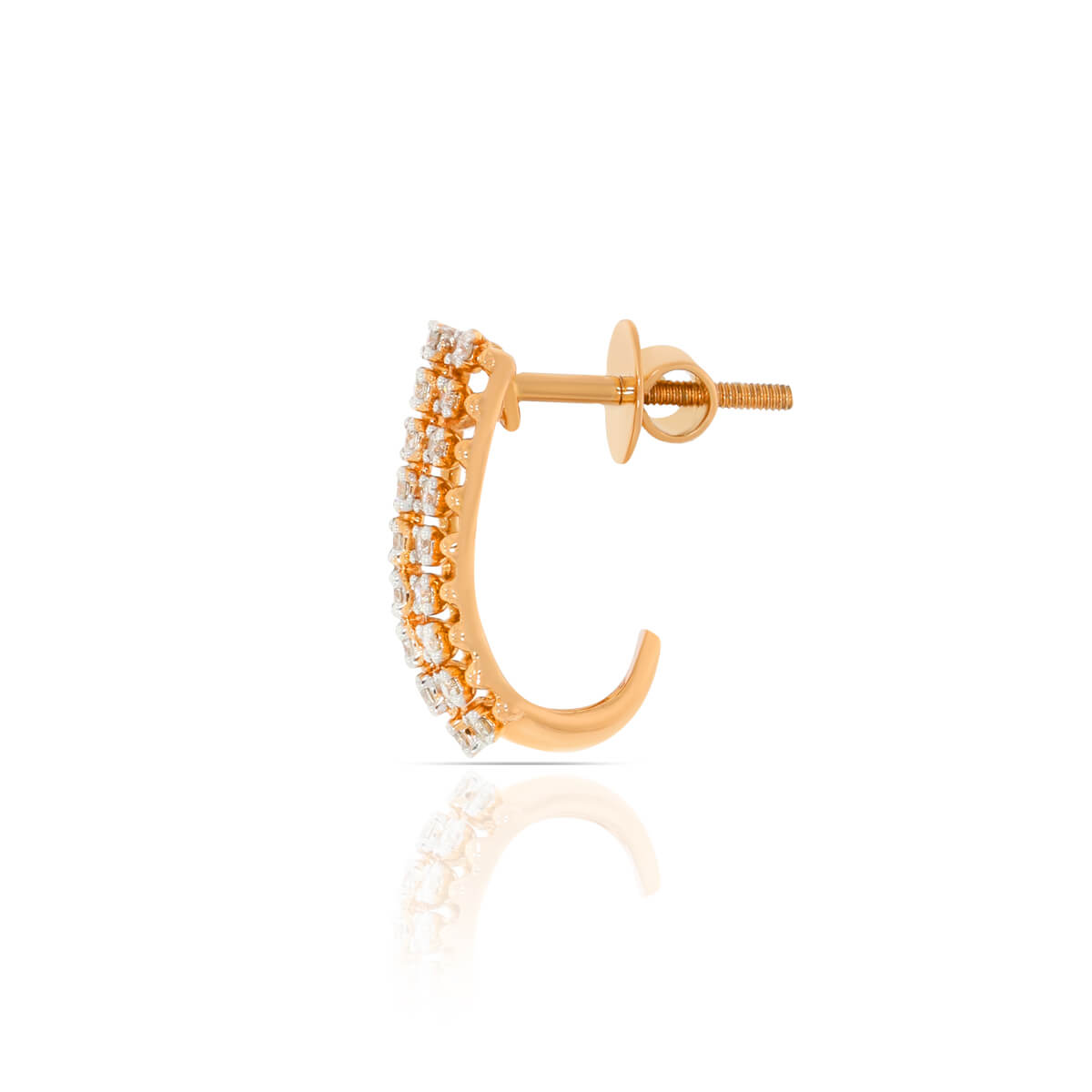 14K Rose Gold Hoops for Minimal Elegance