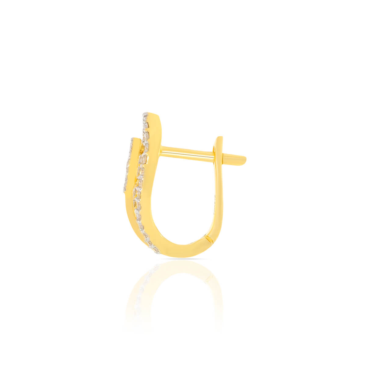 18K Diamond Hoops with Pure Elegance