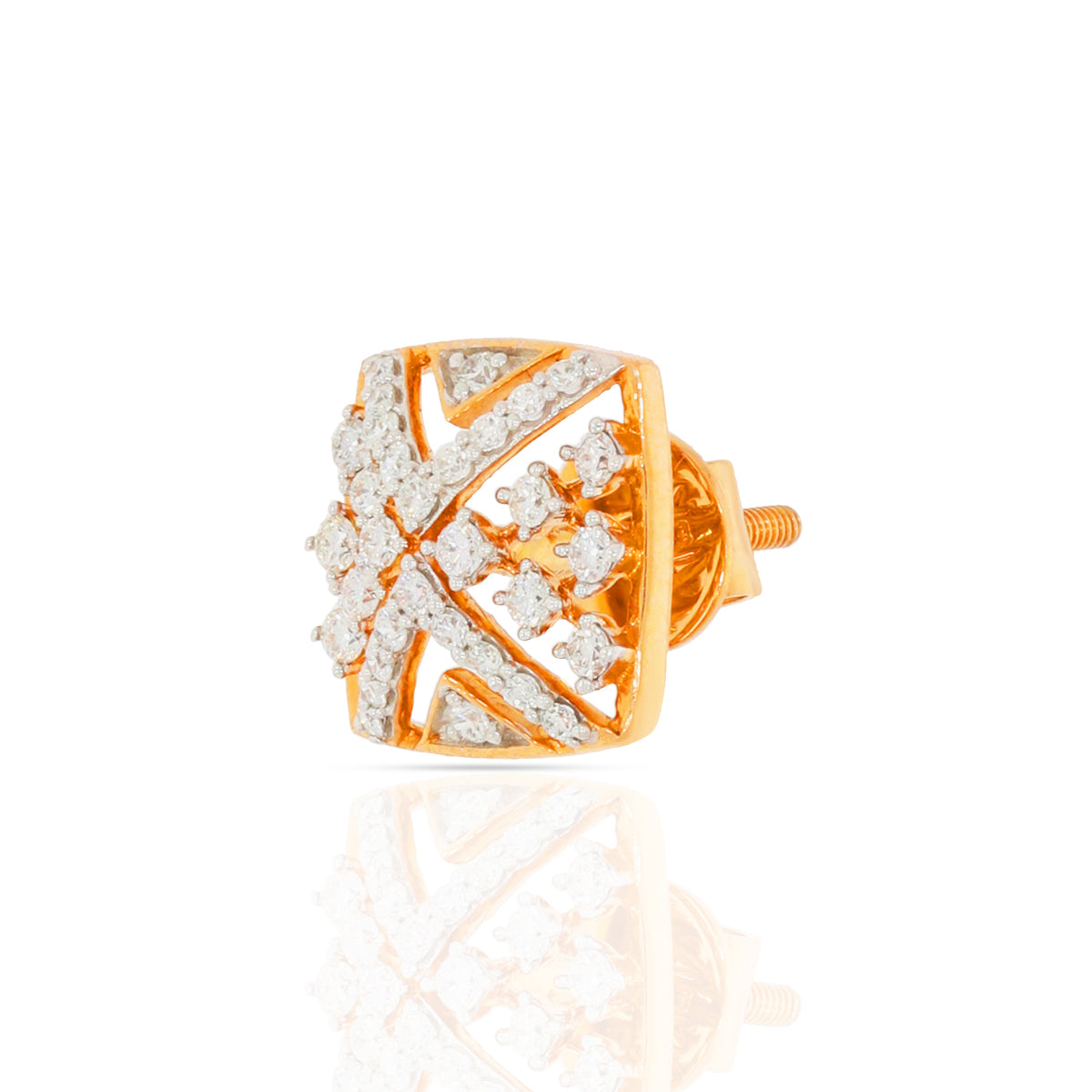 Bold Dazzle 18K Diamond Studs