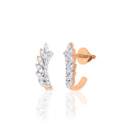 18K Diamond Hoops For Daily Shine