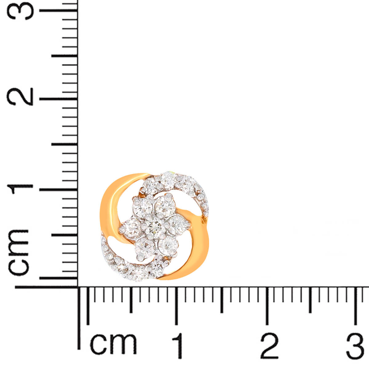 Rosy Elegance 18K Oval Studs