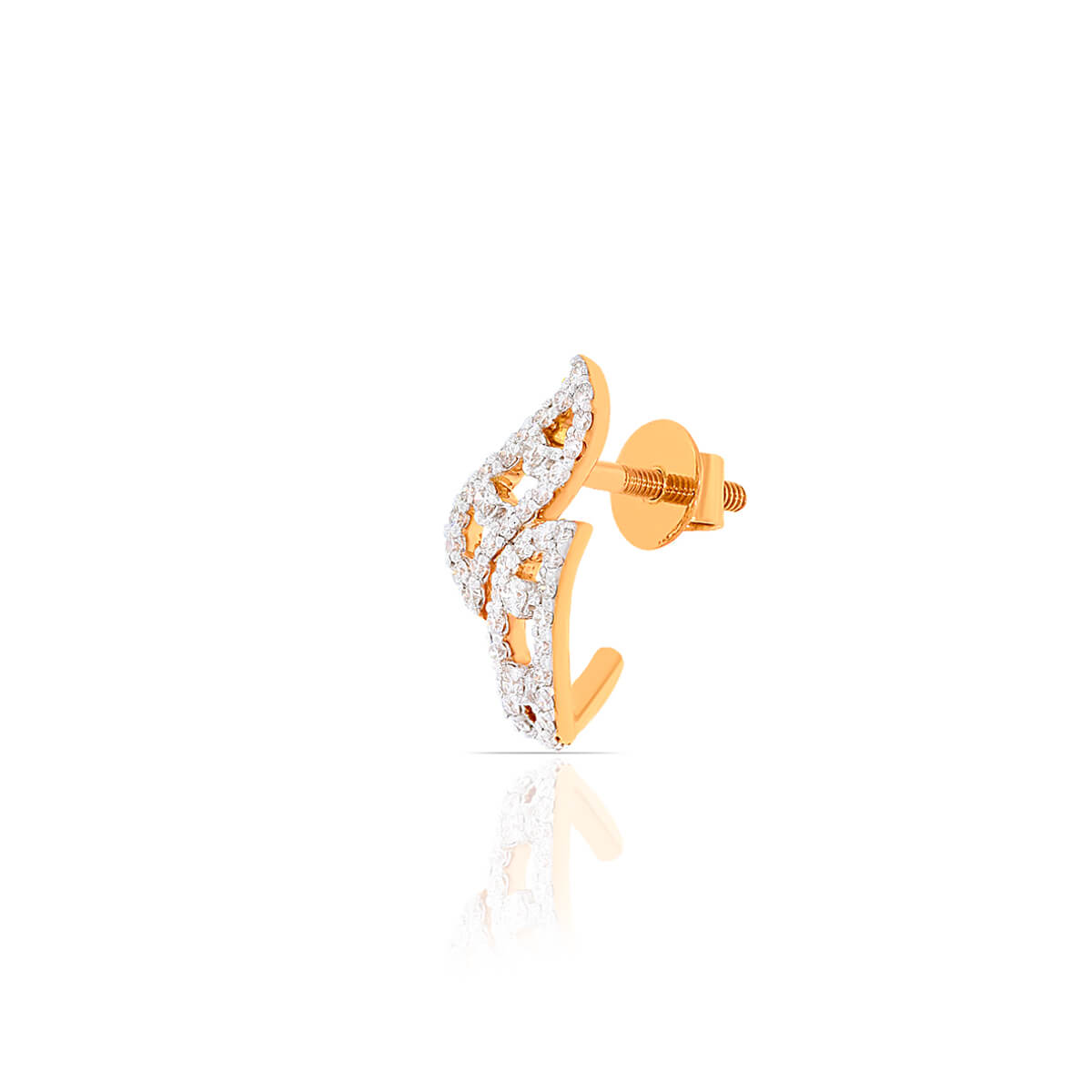 Shimmering Starlit 18K Gold Hoops