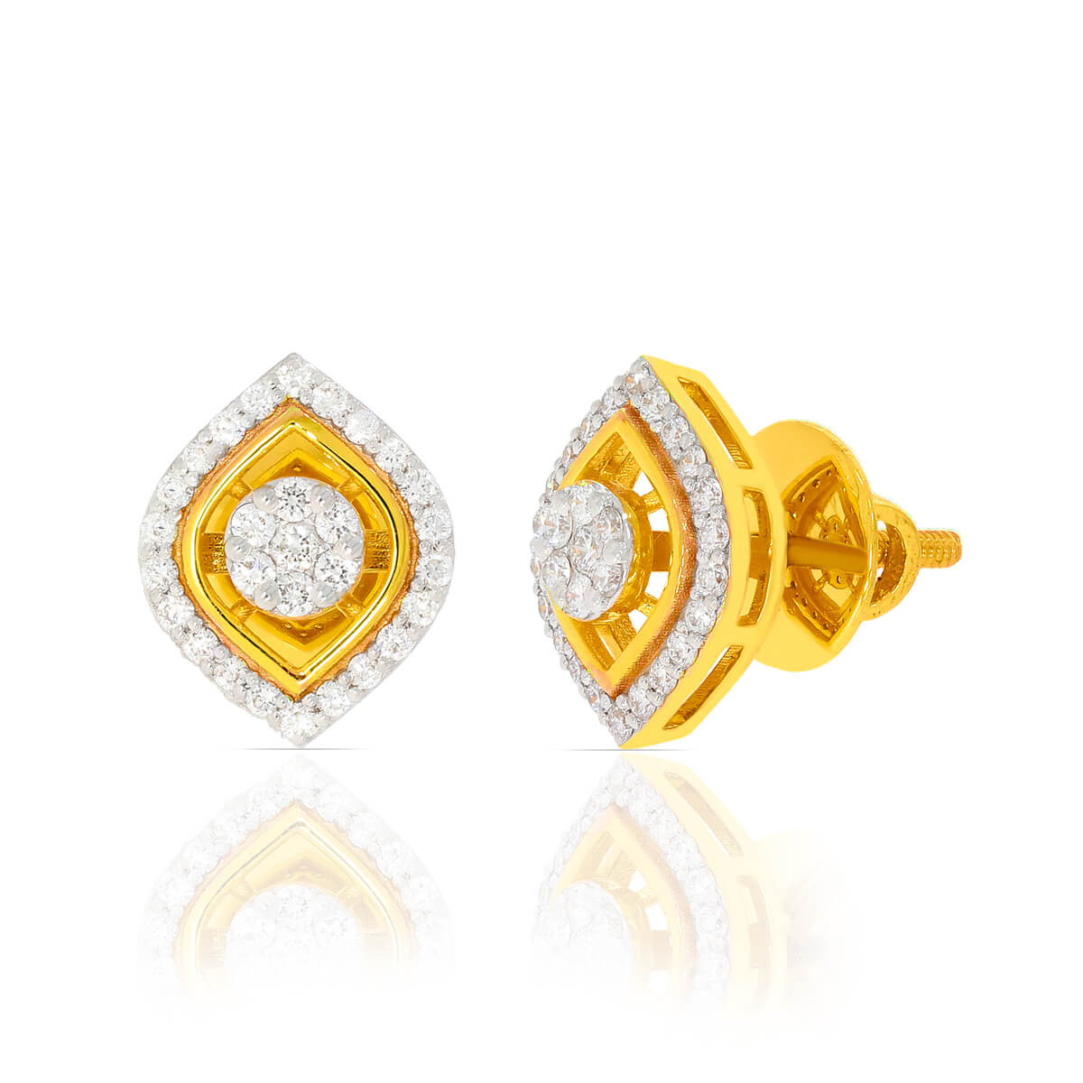 Delicate Shine 18K Diamond Studs