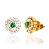 Delightful Floweret Charm 18K Studs