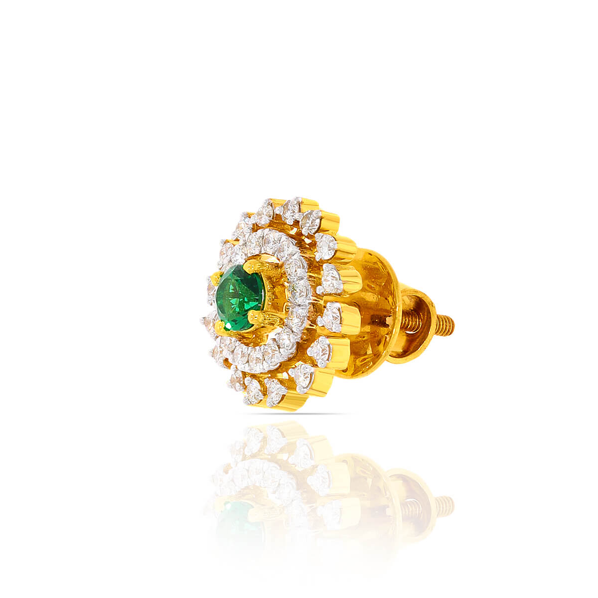Delightful Floweret Charm 18K Studs