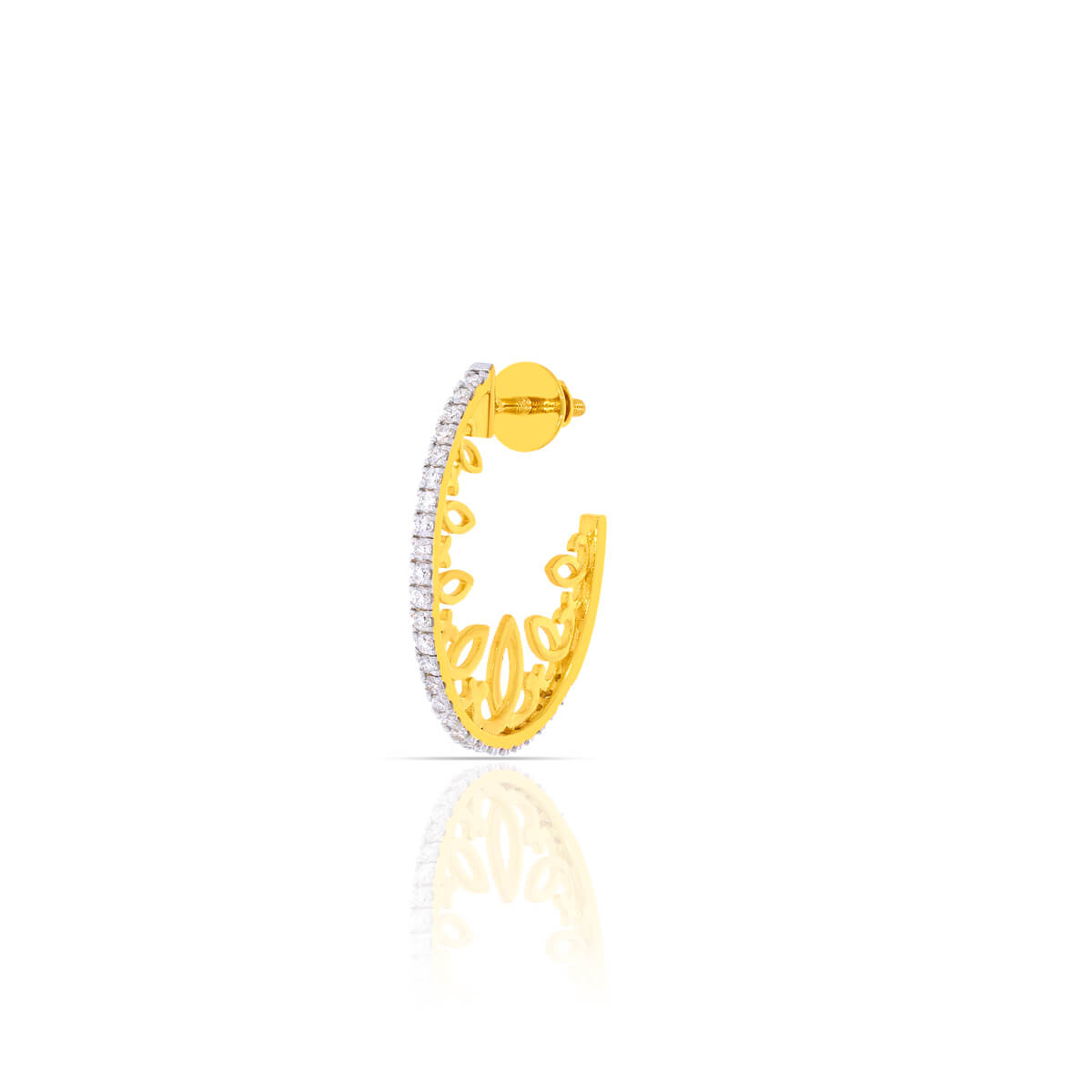 Petite Sphere Hoops with Dazzling Diamonds