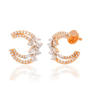 Celestial Charm 18K Rose Gold Studs