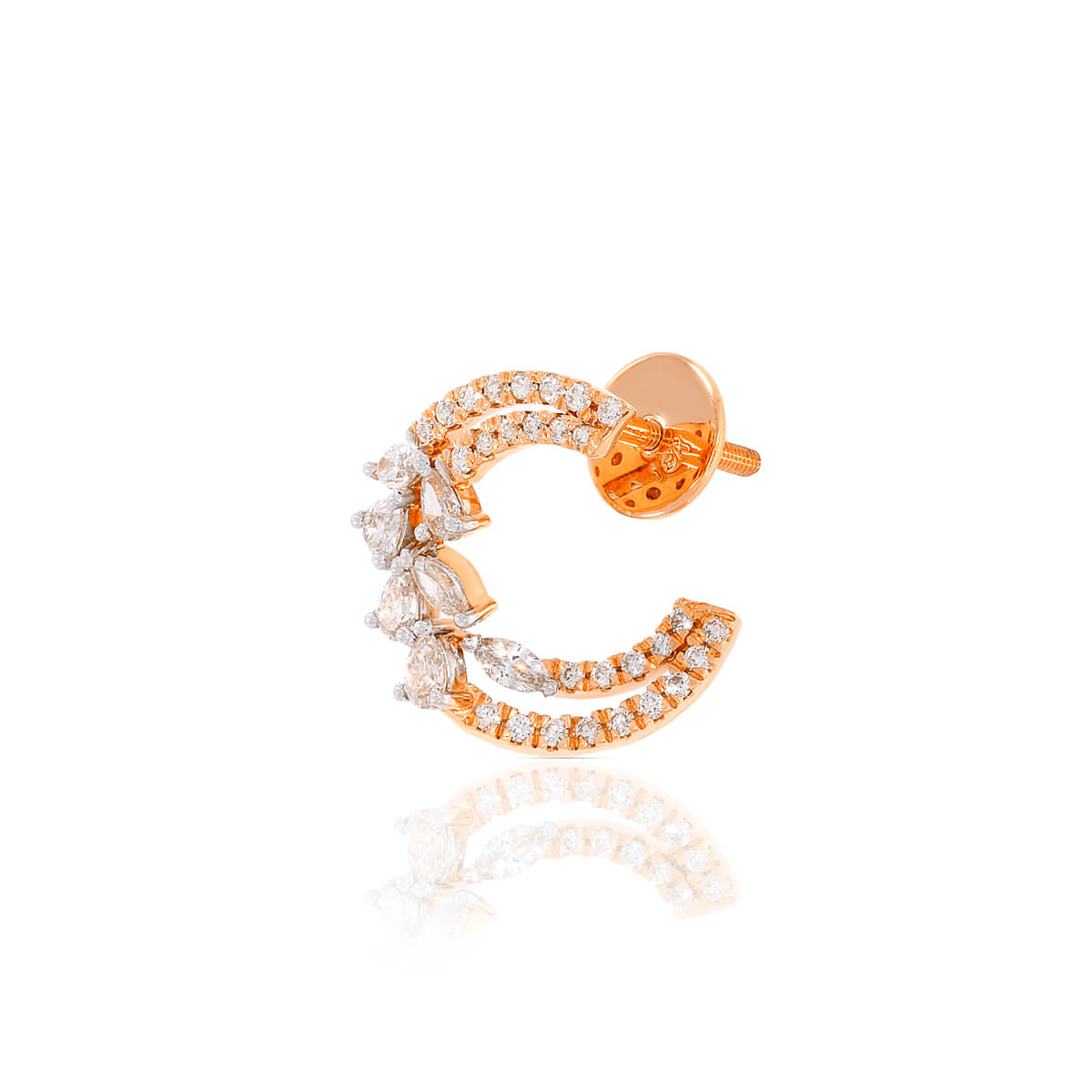 Celestial Charm 18K Rose Gold Studs
