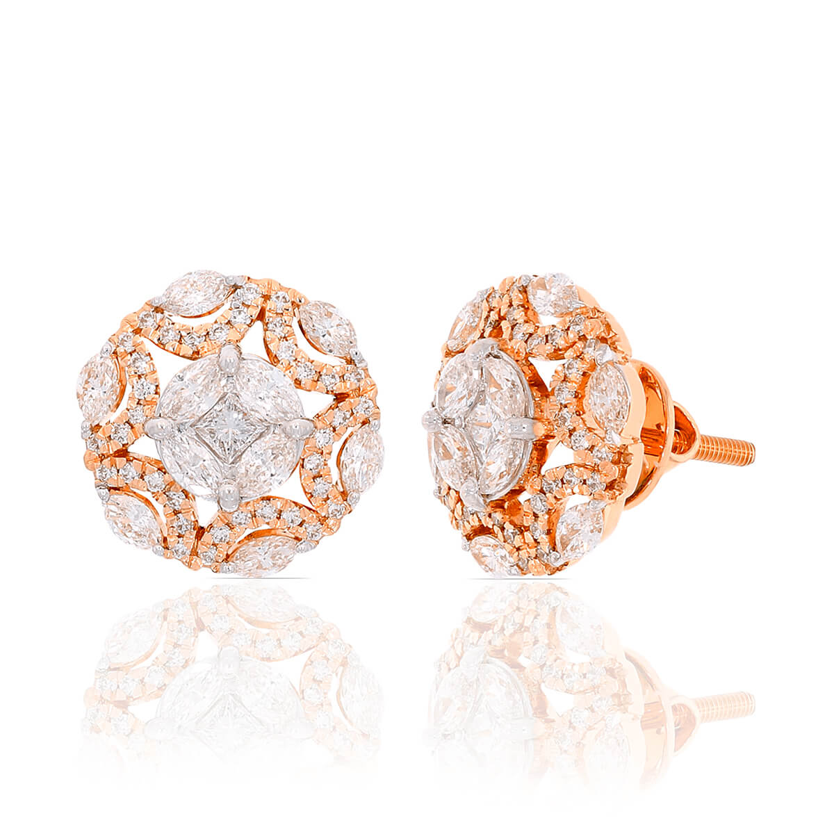 Delicate Starry Studs in 18K Gold