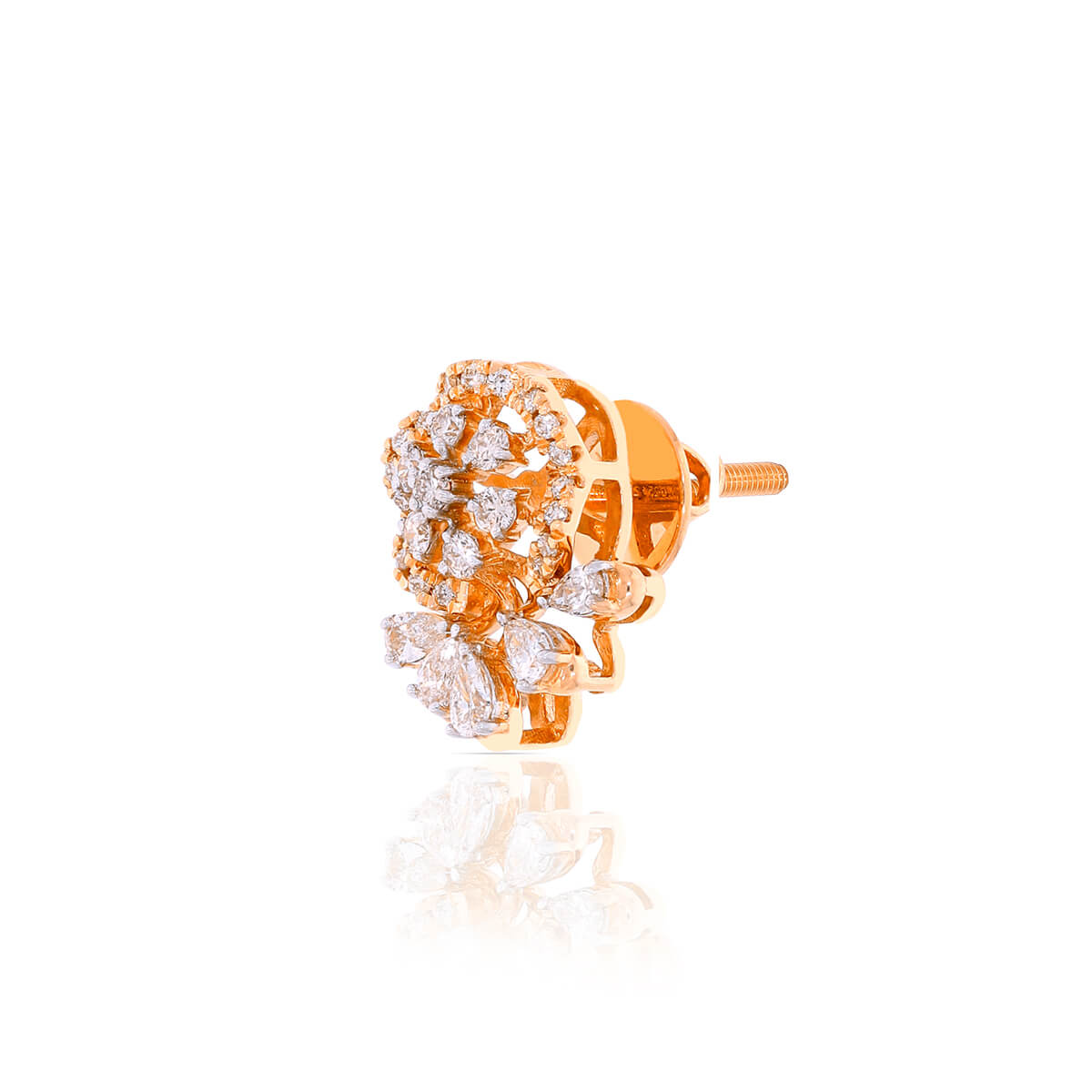 Dainty Modern 18K Flora Studs