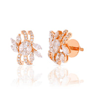 Radiant Bold Blossom Gold Studs