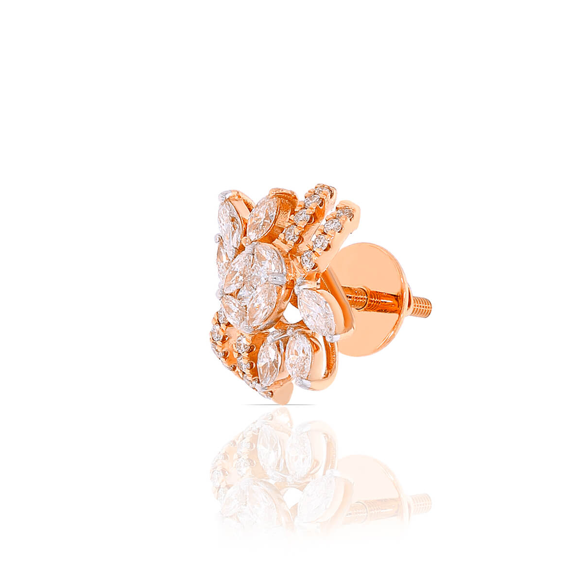 Radiant Bold Blossom Gold Studs