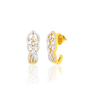 18K Geaming Diamond Hoops for Daily Dazzle
