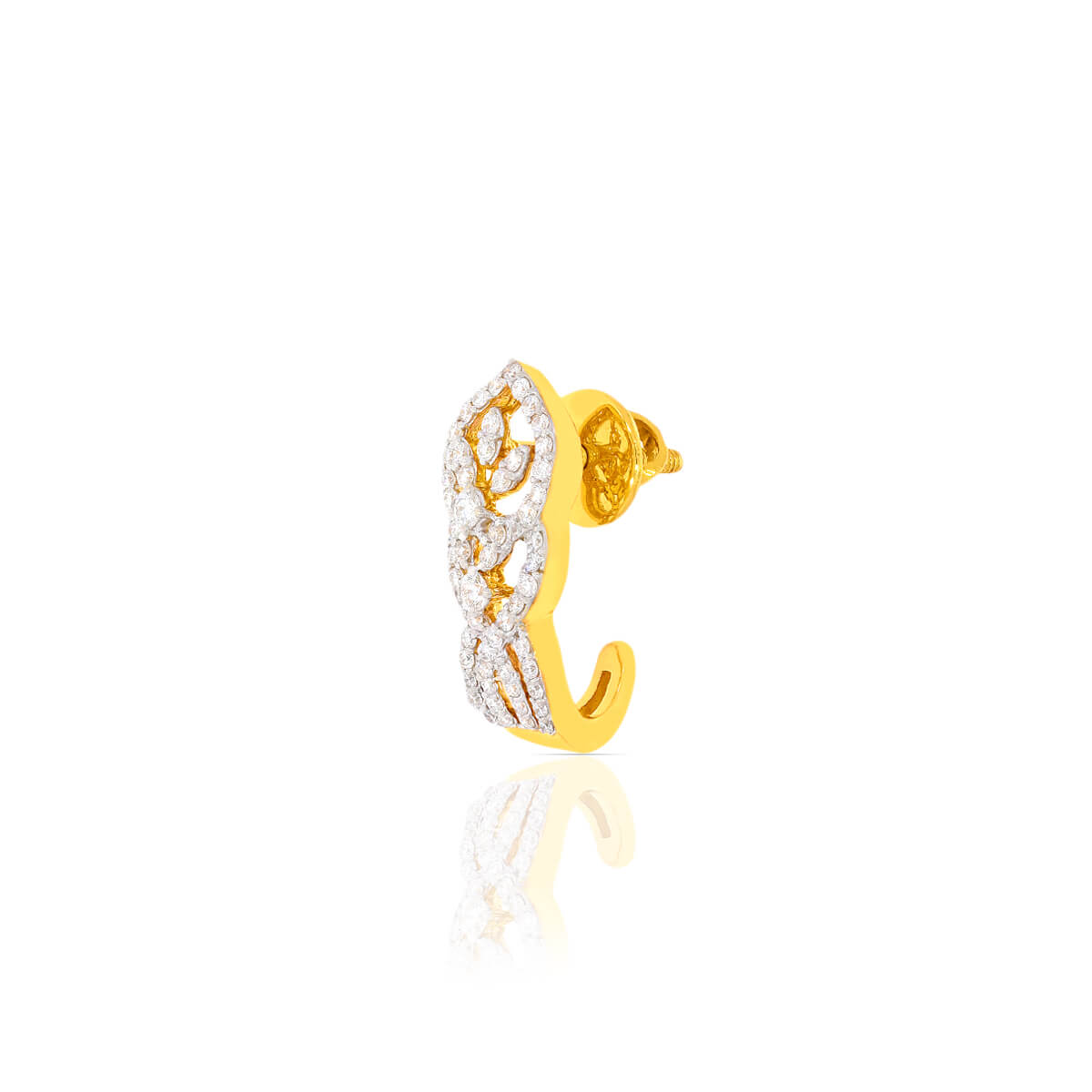 18K Geaming Diamond Hoops for Daily Dazzle