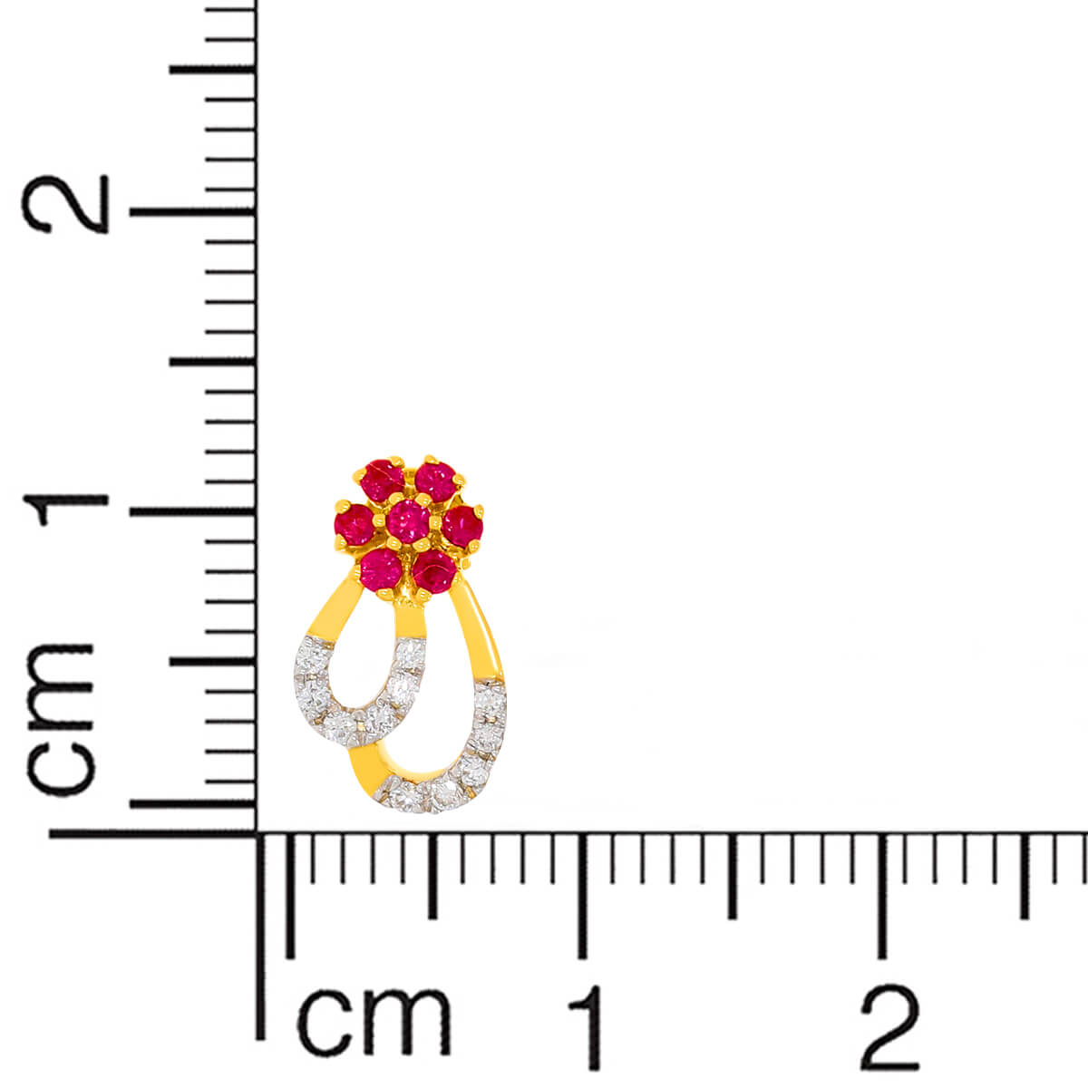 Alluring Cherry Bud Gold Studs