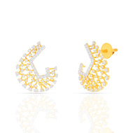 Novel Shimmer 18K Diamond Stud Earrings