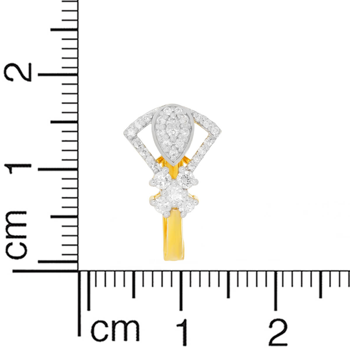 18K Gold Petal Design Hoops for Graceful Look