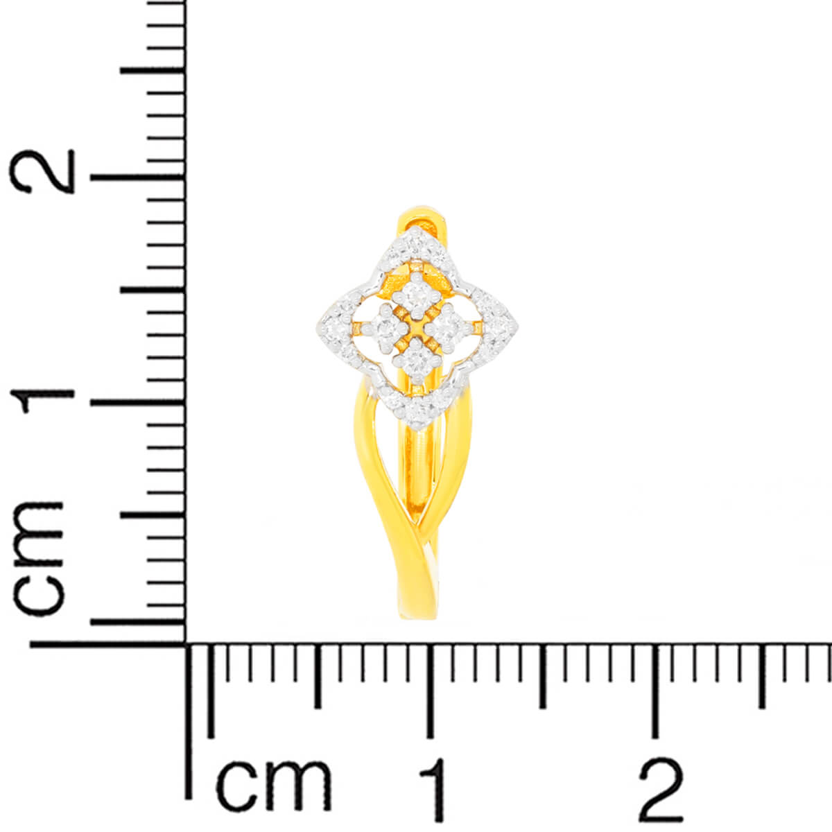 18K Clover Gold Hoop for Effortless Glow