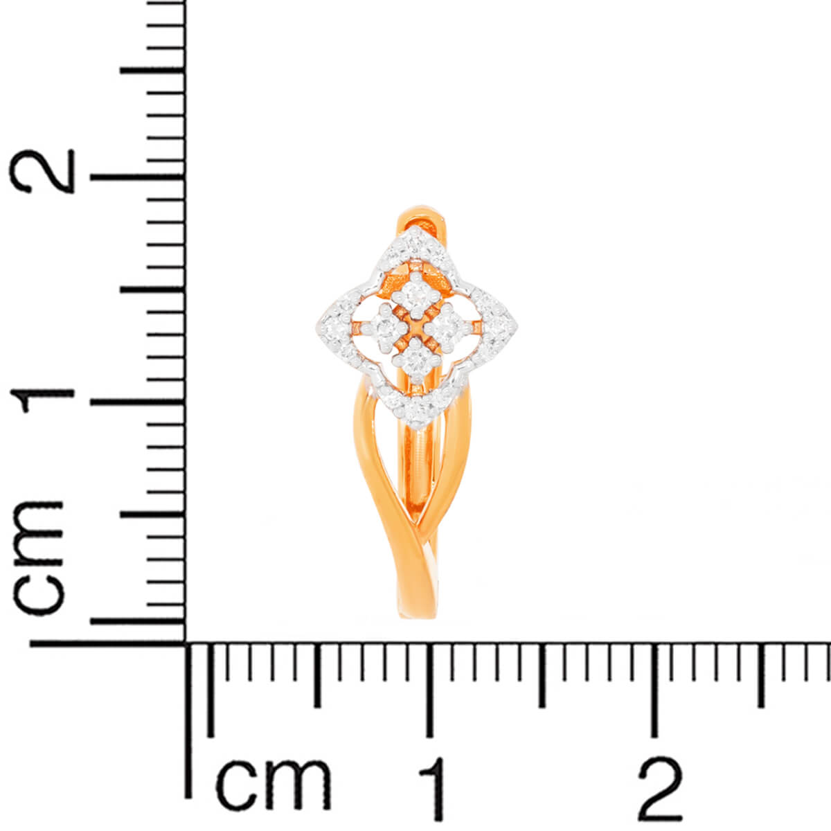 Modern Elegance Clover Hoop Gold Earrings 18K
