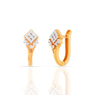 18K Diamond Hoops for Simple Charm