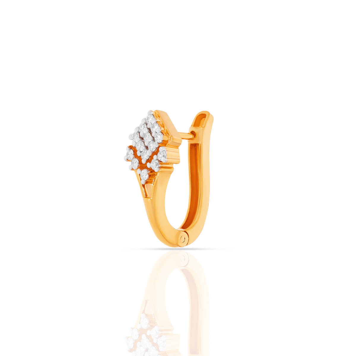 18K Diamond Hoops for Simple Charm