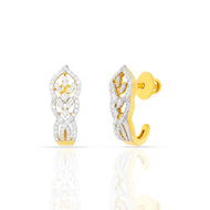 Radiant Enigmatic Gold Hoops in 18K