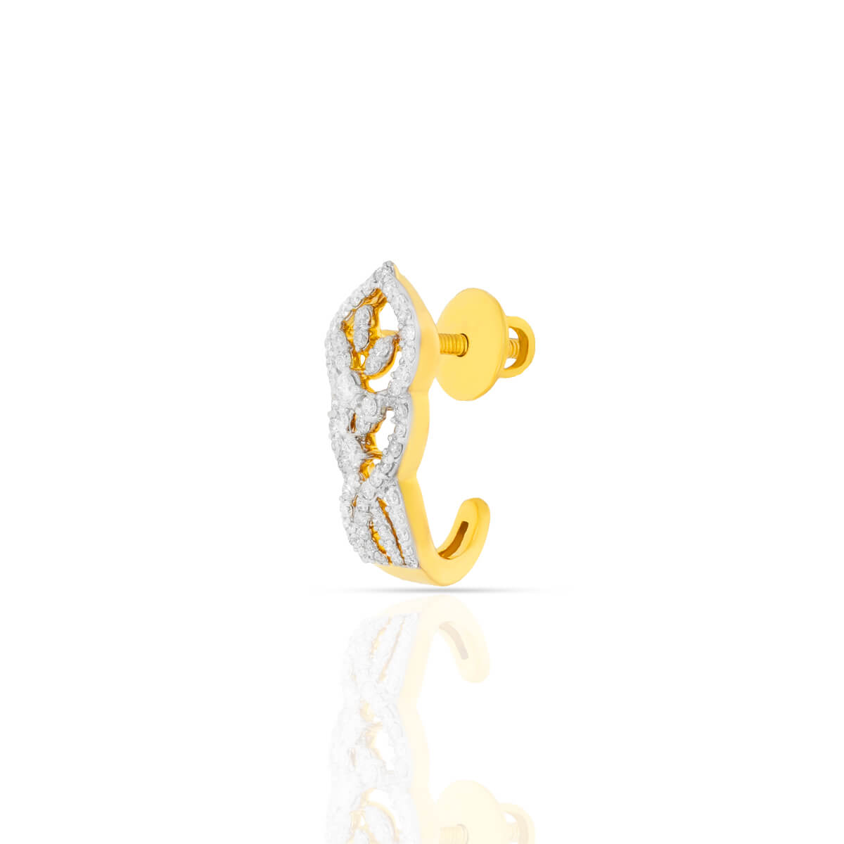 Radiant Enigmatic Gold Hoops in 18K