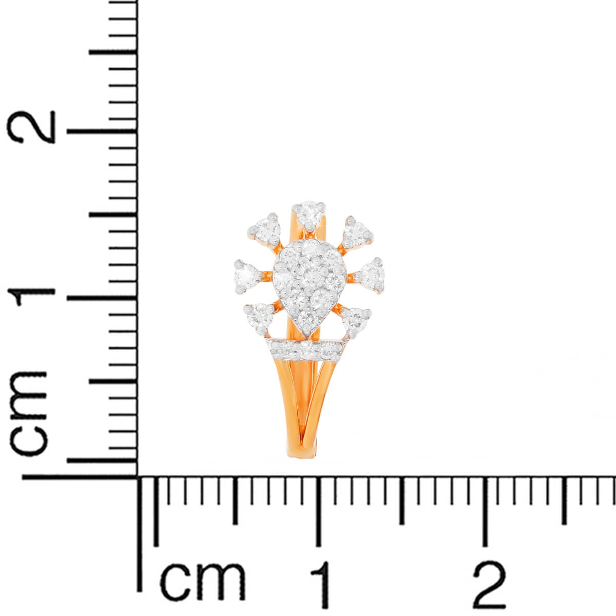 Minimalist Charm 18K Diamond Hoops