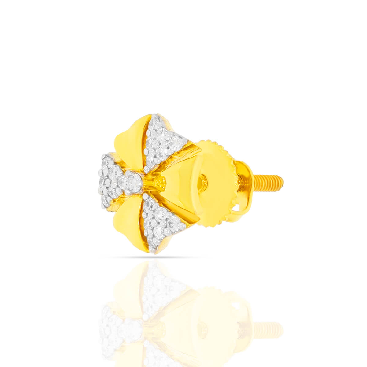 18K Hexa Dazzle Gold Studs