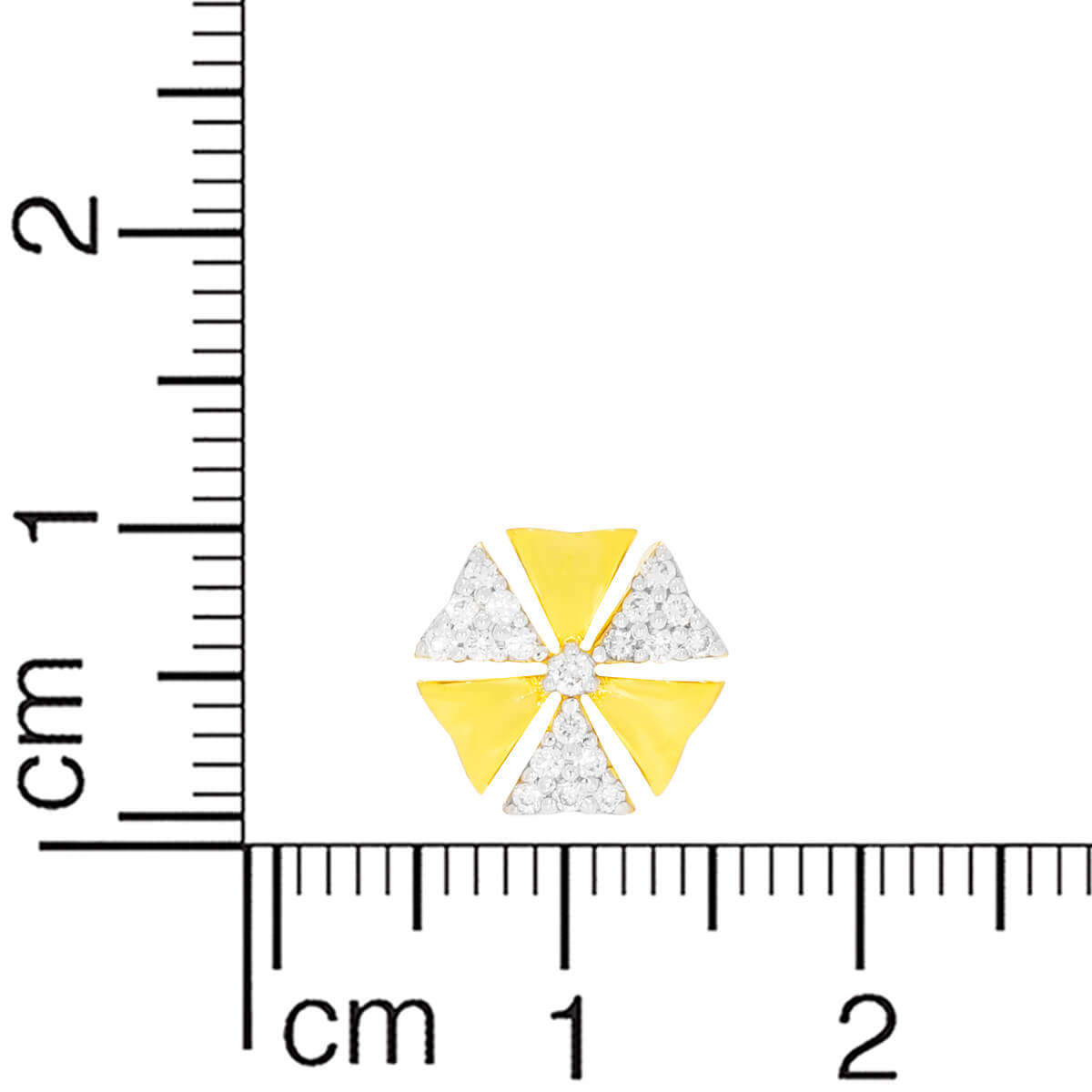 18K Hexa Dazzle Gold Studs