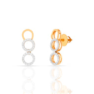 Chic Golden Rings 18K Studs