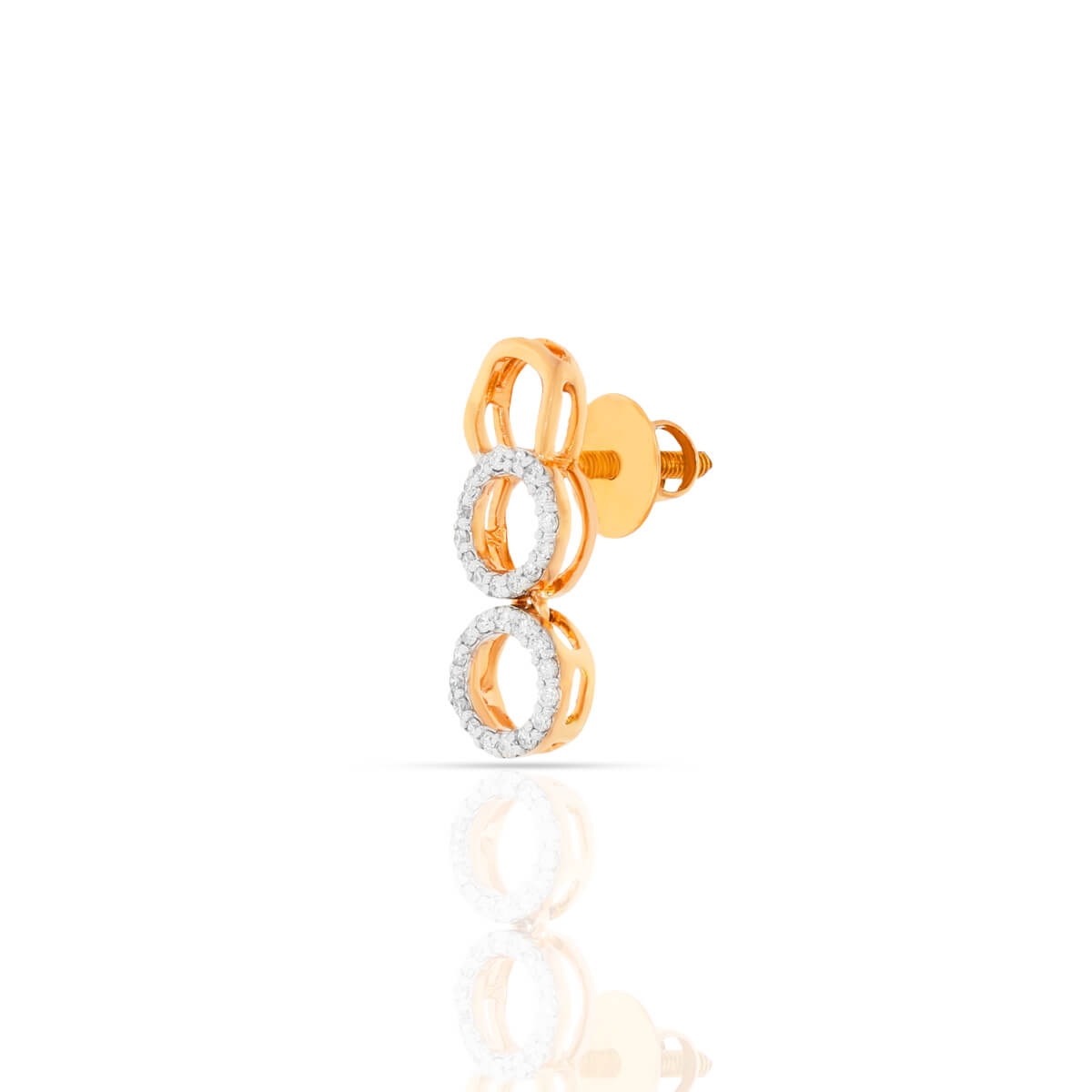 Chic Golden Rings 18K Studs