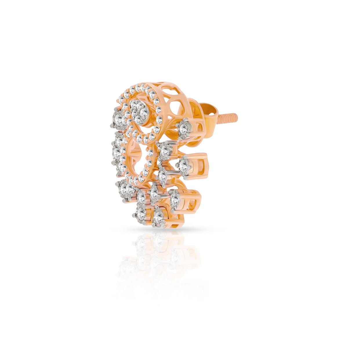 Shimmering Marvel Flora 18K Diamond Studs