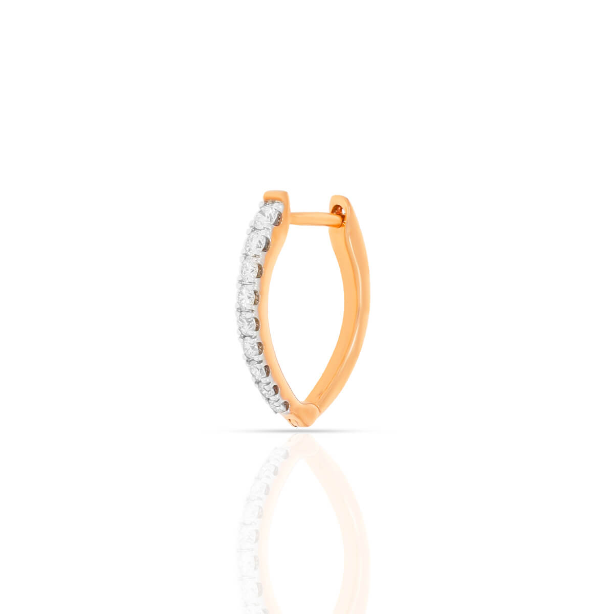 Minimalistic Radiance Rose Gold Hoops