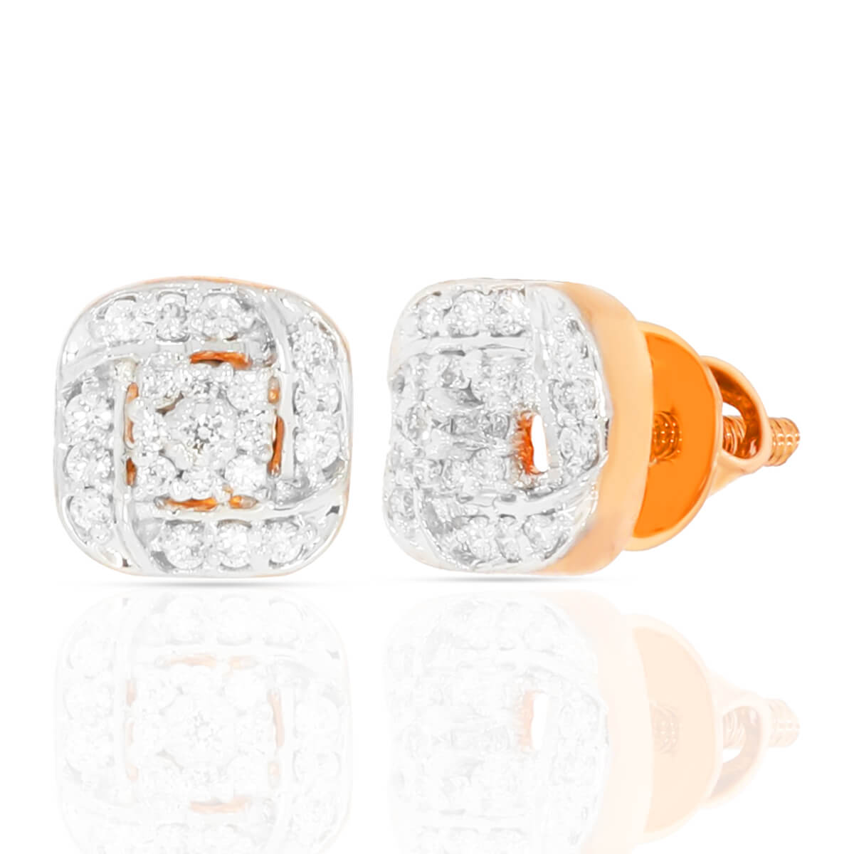 Square Stud Earrings for Radiating Elegance