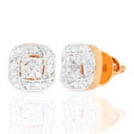 Square Stud Earrings for Radiating Elegance