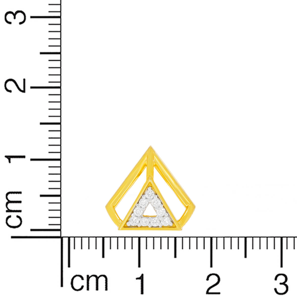 Lustrous Trigonal 14K Studs for Daily Glow