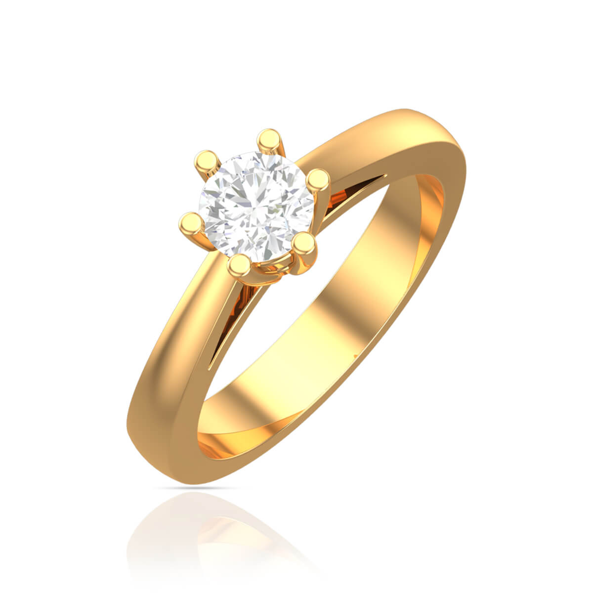 Modern Gleam Solitaire Women Ring
