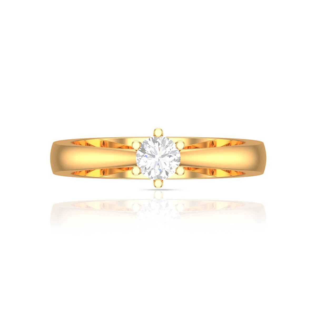 Modern Gleam Solitaire Women Ring