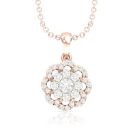 Mesmerizing Blossom Diamond Rose Gold Pendant