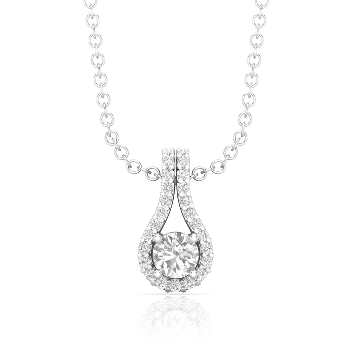 Diamond White Gold Pendant