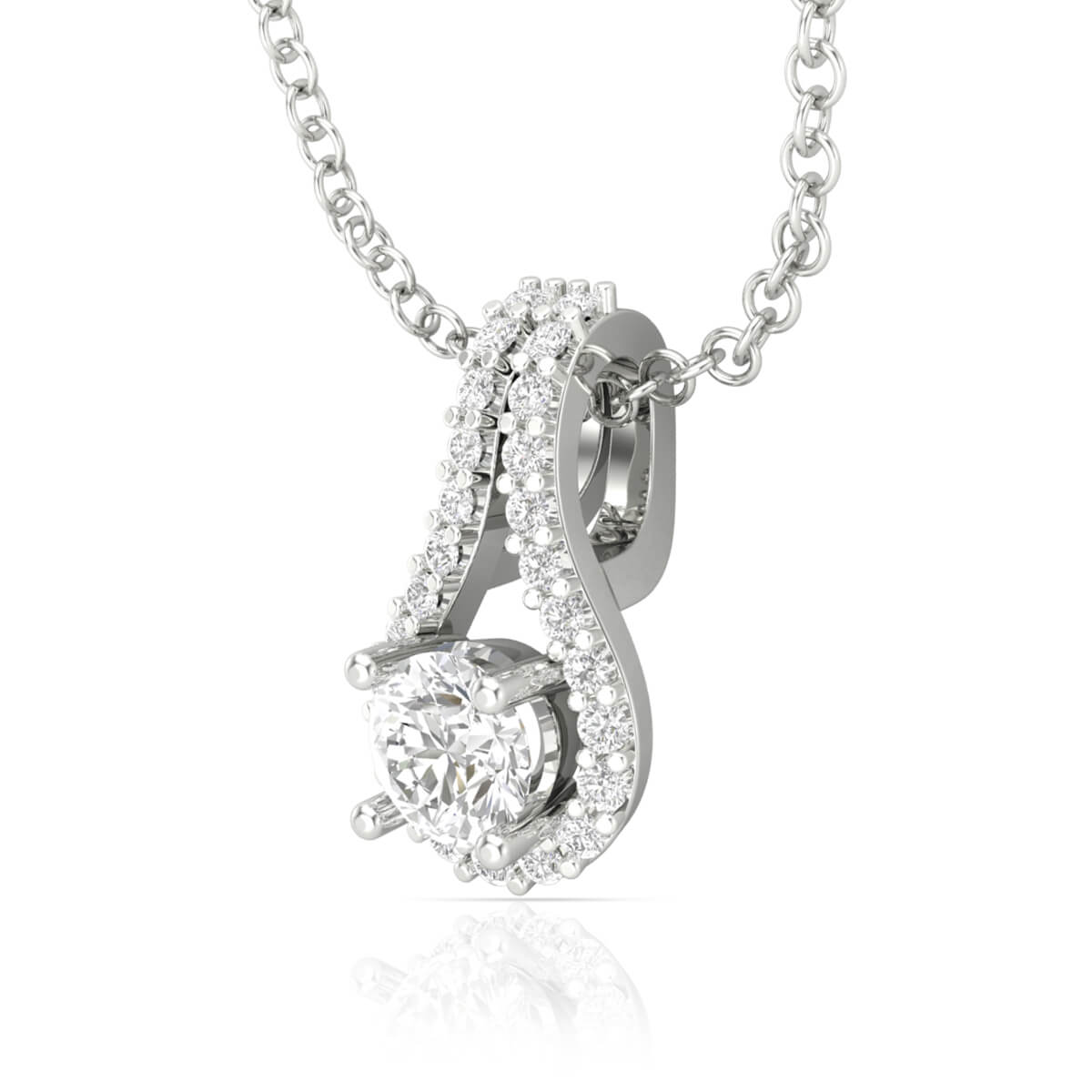 Diamond White Gold Pendant