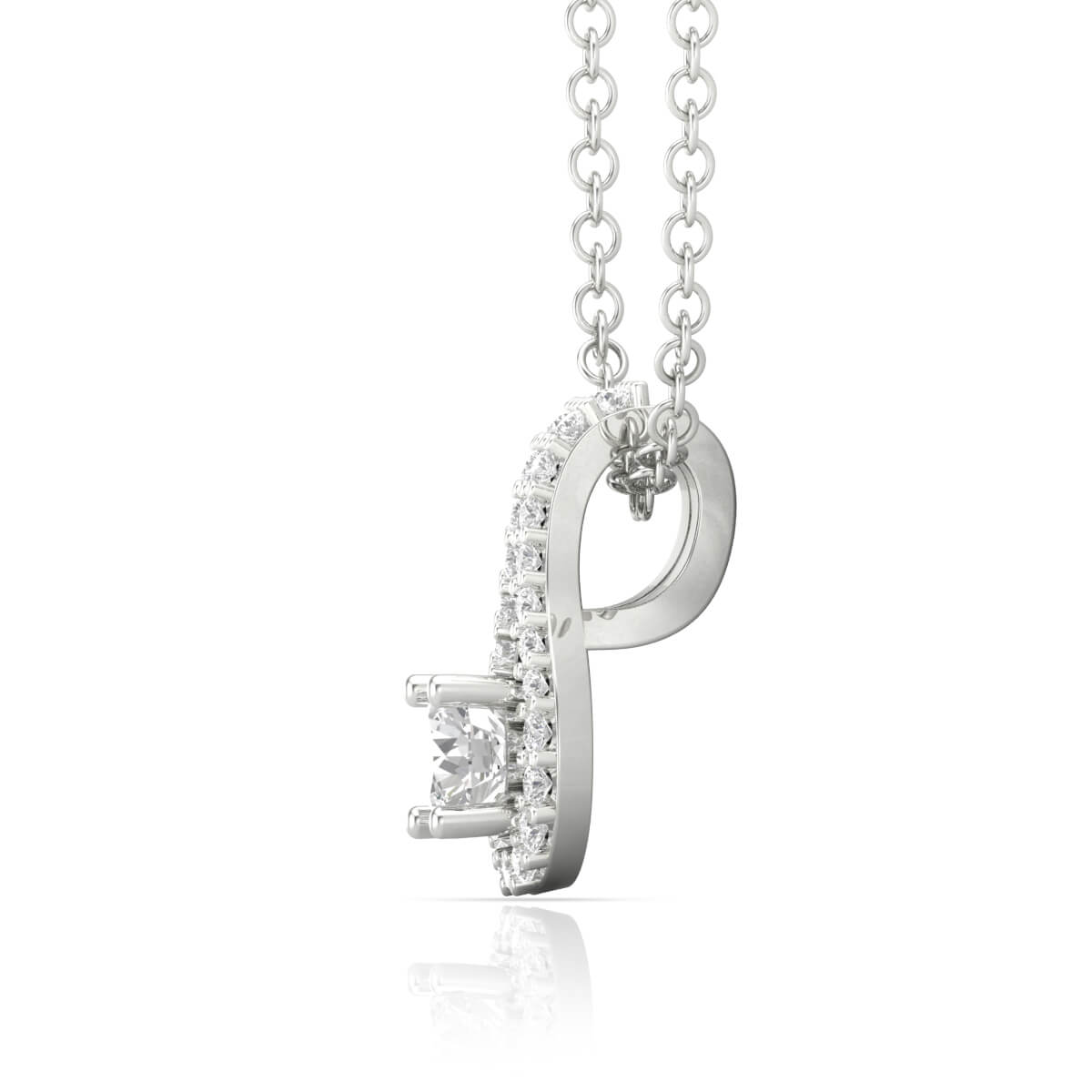 Diamond White Gold Pendant