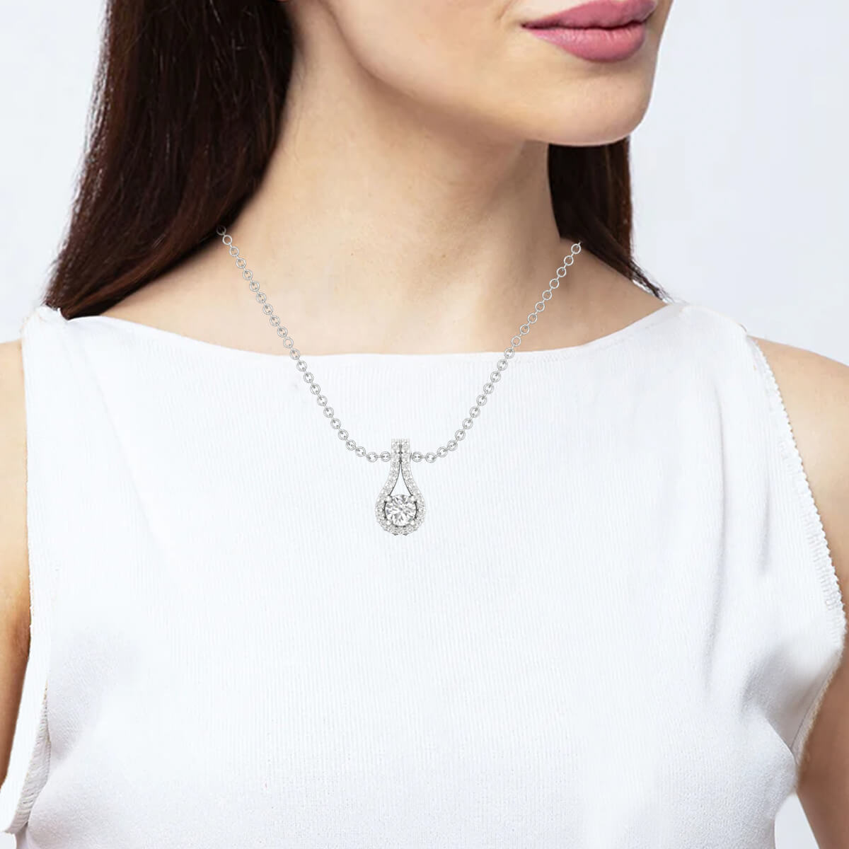 Diamond White Gold Pendant