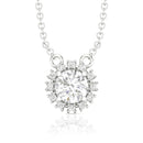 Grandeur Radiance 18K Solitaire Pendant