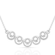 Dazzling Spherical Chains Gold Pendant