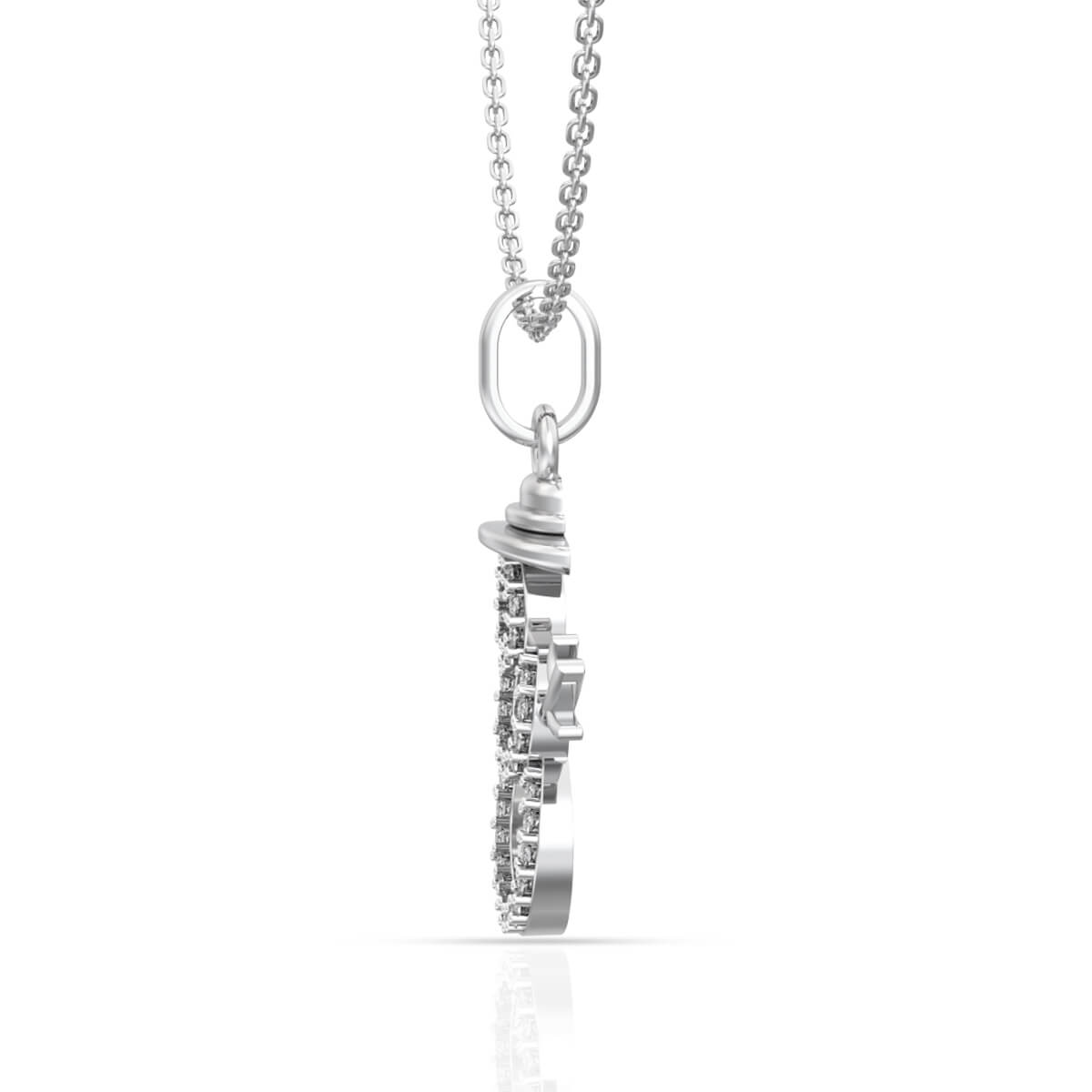 Dazzling Snowman Gold Pendant